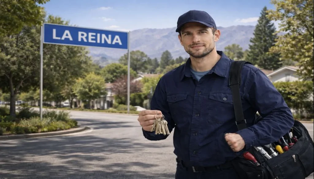 Cerrajero a domicilio en La Reina preparado para atender emergencias de apertura de puertas y cerraduras